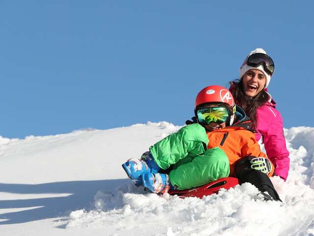 Pistes de luge au Collet