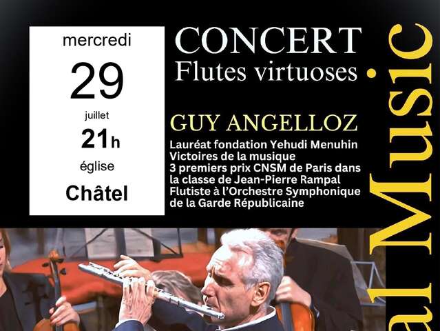 Concert de flûtes virtuoses à l'église - Guy Angelloz