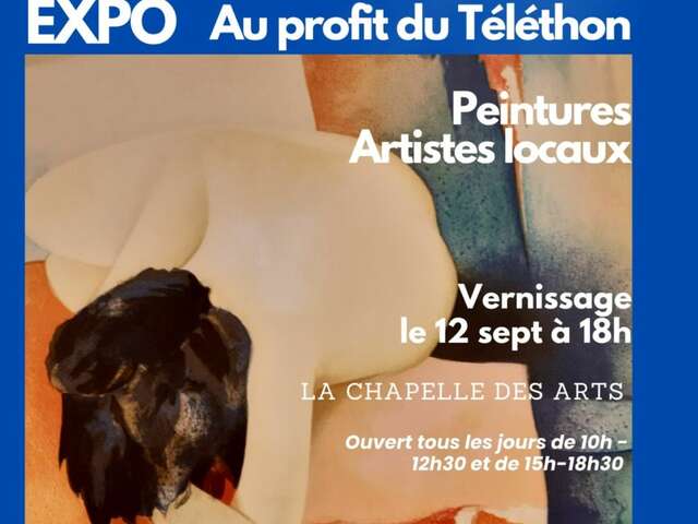 Exposition de peinture des artistes locaux au profit du Téléthon