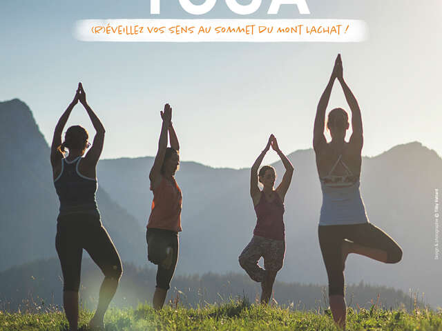 Morning Yoga at the top of mont Lachat