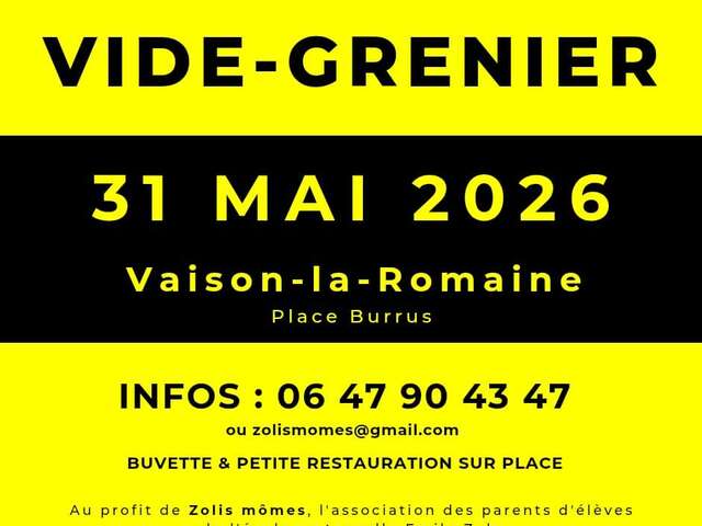 Vide grenier de l'APE Zolis Mômes