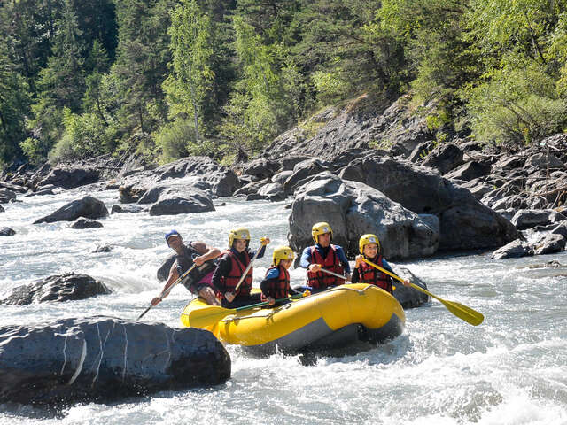 Montagnes d'Ubaye : rafting famille