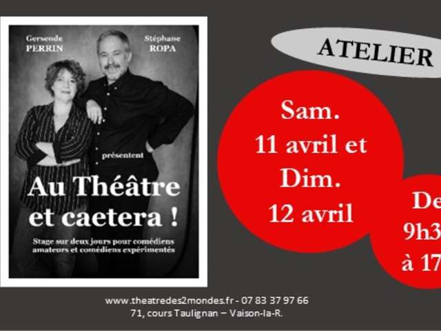 Praktikum "au théatre et caetera" - Théatre des 2 Mondes