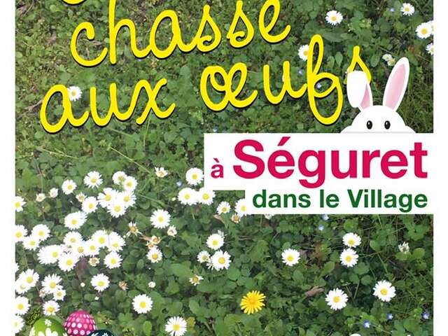 Chasse aux œufs au cœur du village de Séguret