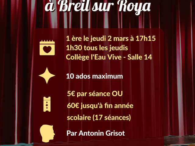 Atelier théâtre Ados