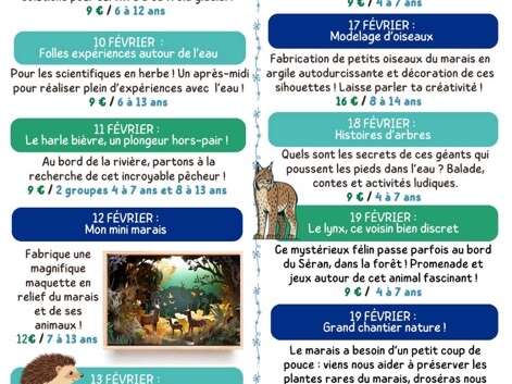 COMPLET - Activité enfant 7-13 ans : Mon mini marais au Marais de Lavours
