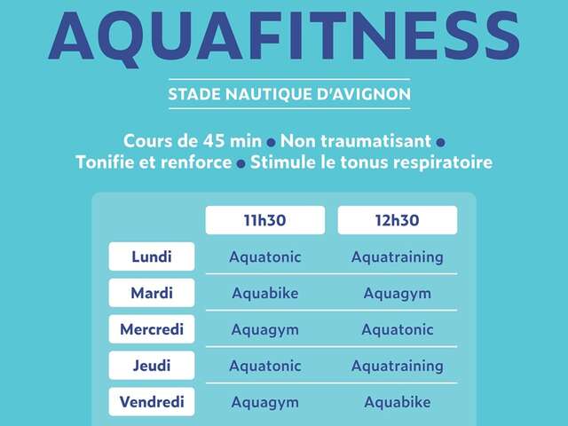 Aquafitness au Stade nautique