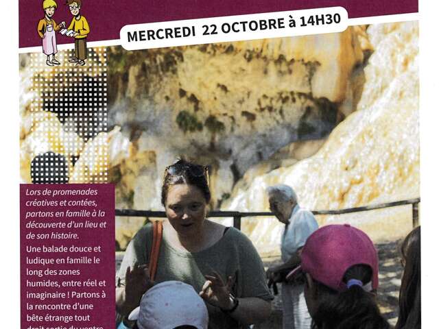 Les p'tits explorateurs à la Fontaine Pétrifiante