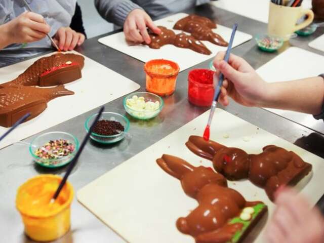 Atelier décoration pour les enfants à la Chocolaterie Castelain