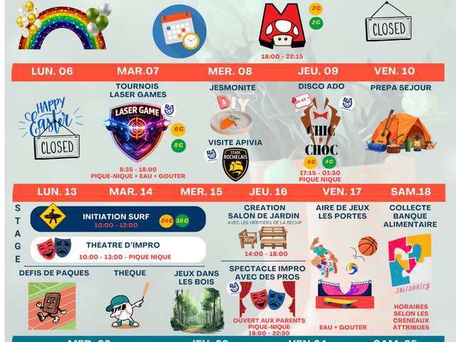 Animations de Ré jeunesse