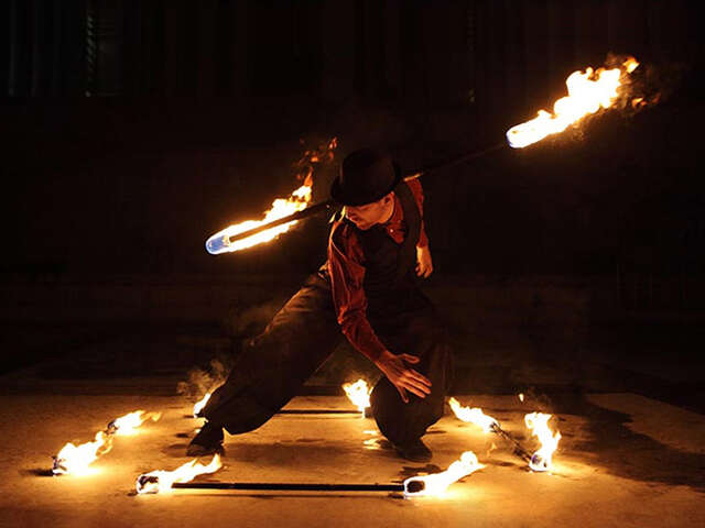 Waiting for Fun for kids festival: "Fireshow"