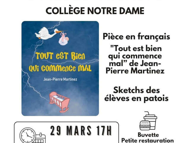 Soirée Théâtre "Tout est bien qui commence mal"