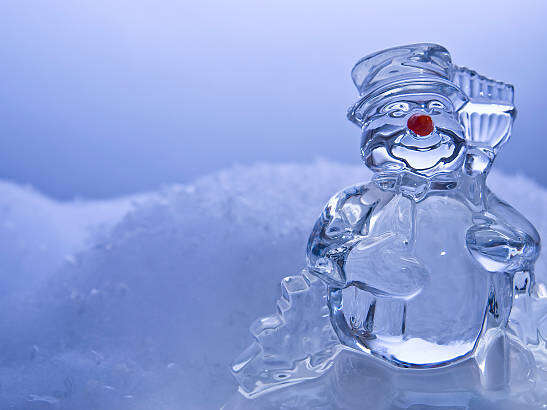 Sculpture sur glace