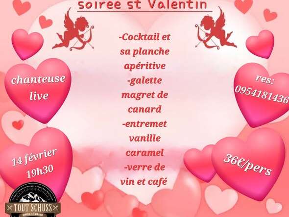 Soirée Saint Valentin au Tout Schuss