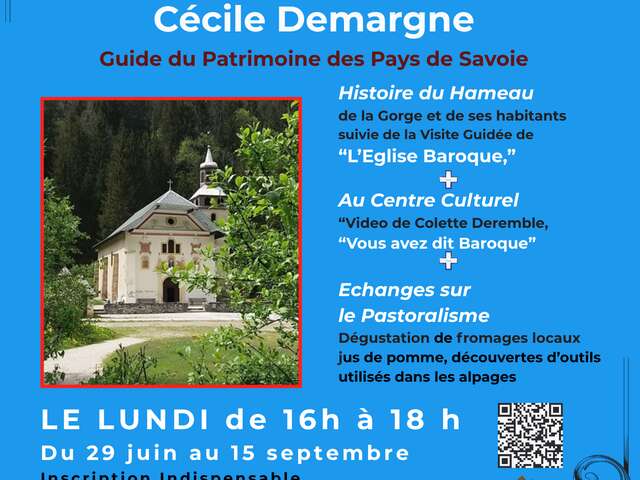 Visite guidée de Notre-Dame de la Gorge avec Cécile Demargne, guide du patrimoine