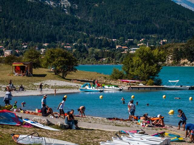 Plage du plan à Saint André les Alpes