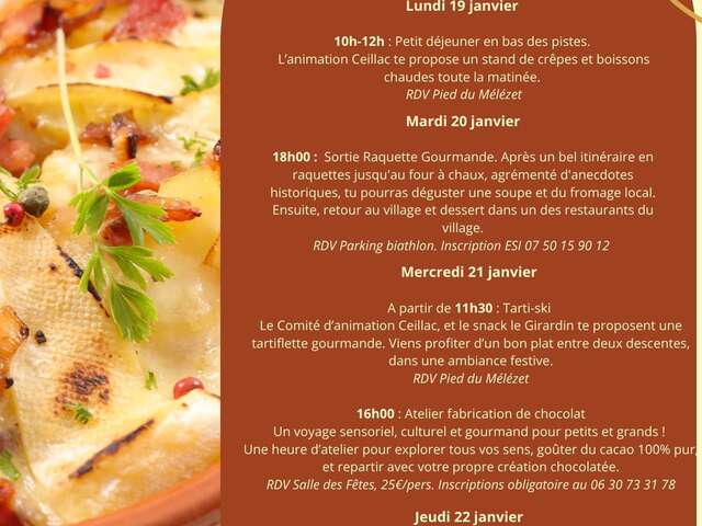 La semaine des saveurs