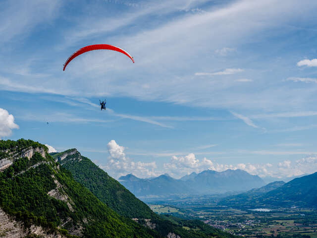 Tandem paragliding vlucht "Prévol