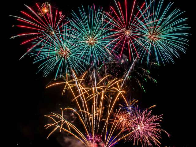 Feu d'artifice du 15 août à Grimaud