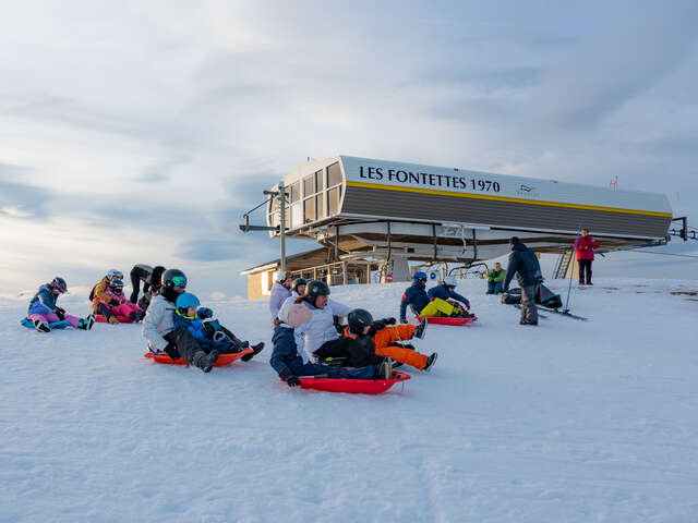 Taille ta courbe - Course de luge à la Joue du Loup
