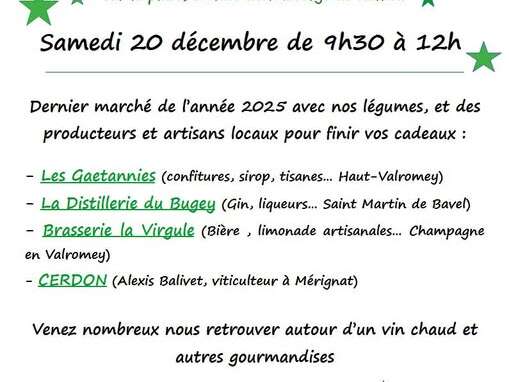 Marché de Noël à Ruffieu