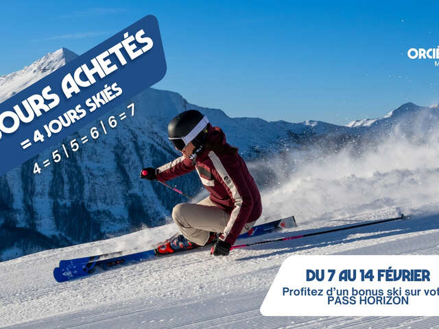 1 jour offert sur le Pass Horizon