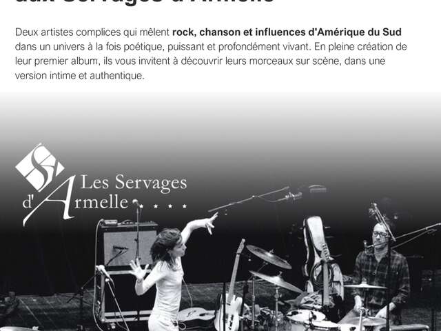 Concert de Alma Palacios et Sébastien Apert - Les Servages d'Armelle