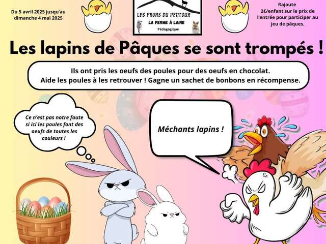 Les Pagas du Ventoux : Les lapins de Pâques se sont trompés !