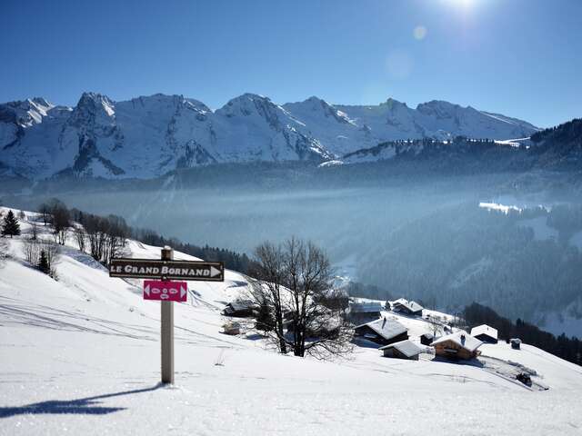 Itinéraire raquettes 21 - Le balcon des Aravis
