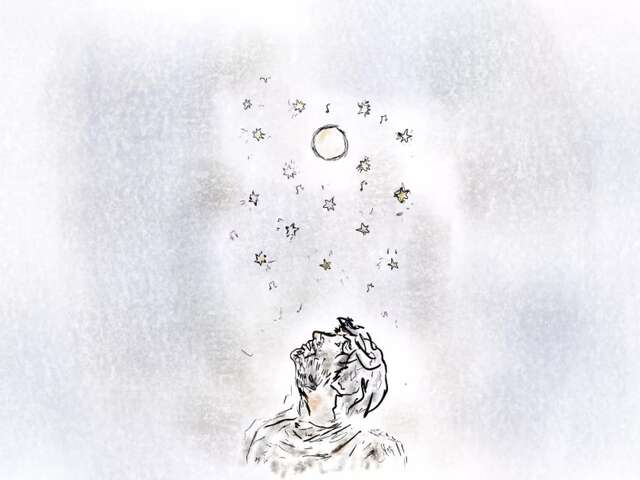 Ruma, l'âne et le boeuf de la crèche de St-François sur le parking du supermarché