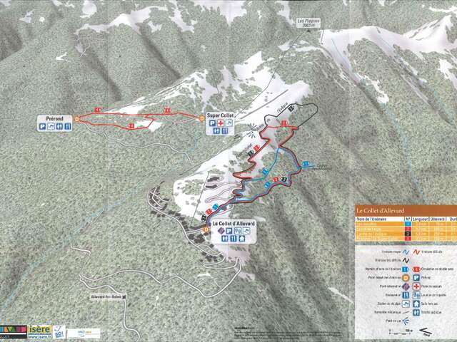 Snowshoe trail in Le Collet