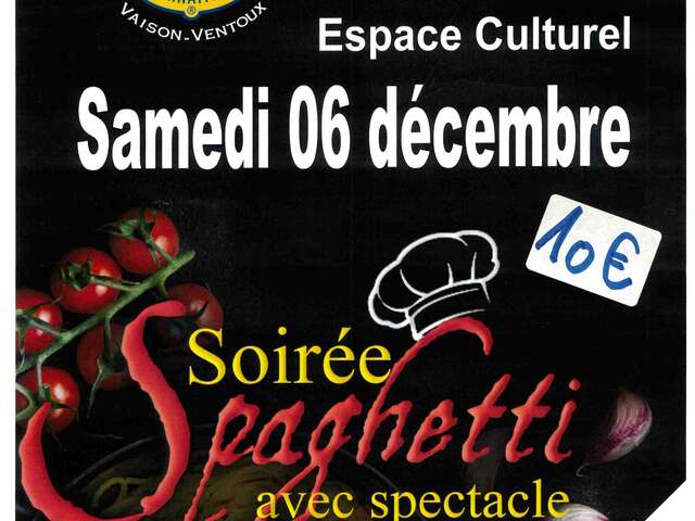 Soirée spaghetti avec spectacle - Téléthon