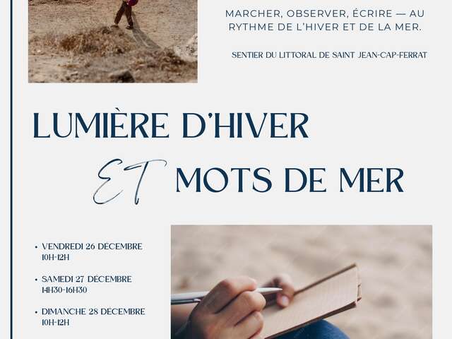 Balade sensible et écriture guidée au bord de la mer