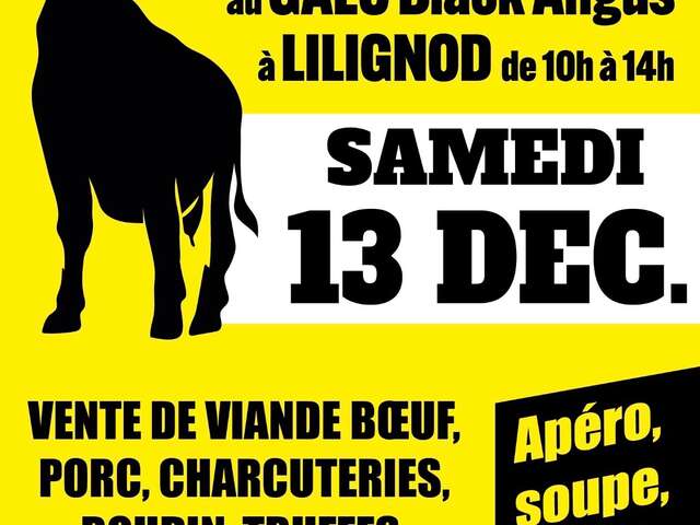 Marché de producteurs au GAEC Black Angus à Lilignod