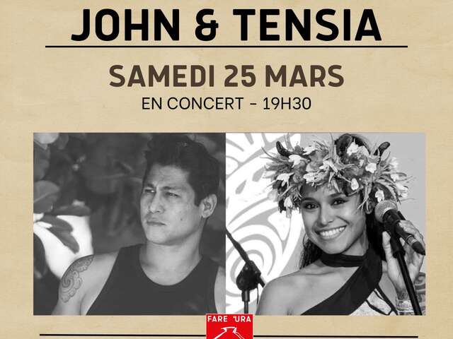 John & Tensia en concert - Fare Ura