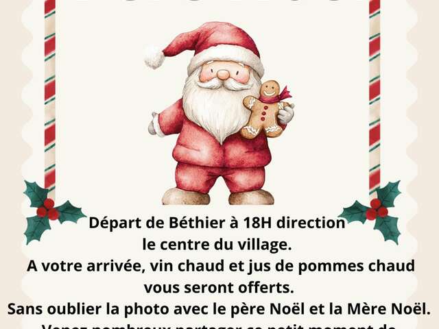 Tournée du Père Noël et de ses petits lutins