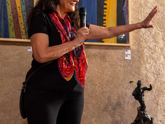 Meeting with the artist