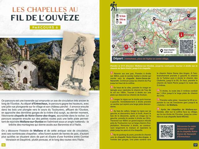 Les chapelles au fil de l'Ouvèze - Départ Mollans-sur-Ouvèze