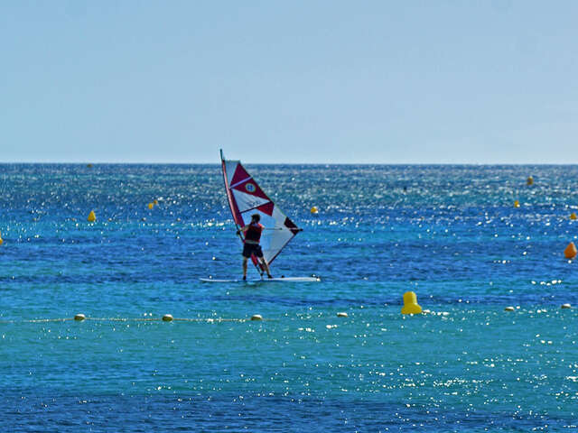 Spot de planche à voile de la plage du Gros Pin
