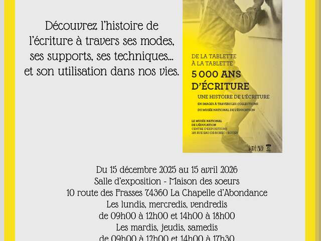From tablet to tablet" exhibition