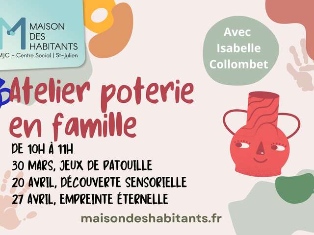 Atelier poterie en famille