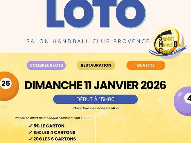 Loto : Salon Handball Club Provence