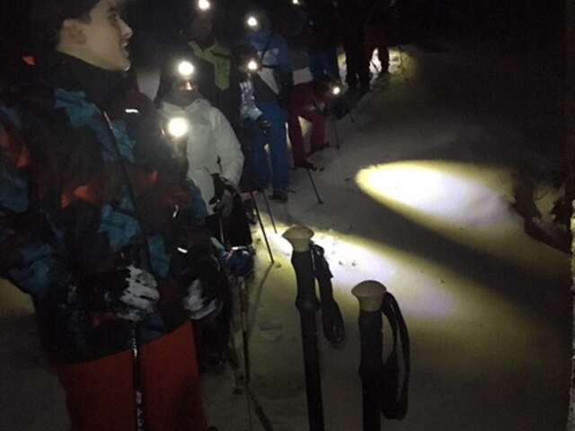 Balade nocturne en refuge avec fondue ou tartiflette