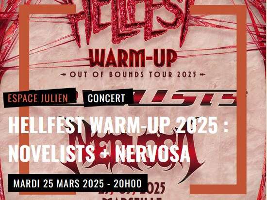 Hellfest Warm-Up 2025 : Novelists + Nervosa