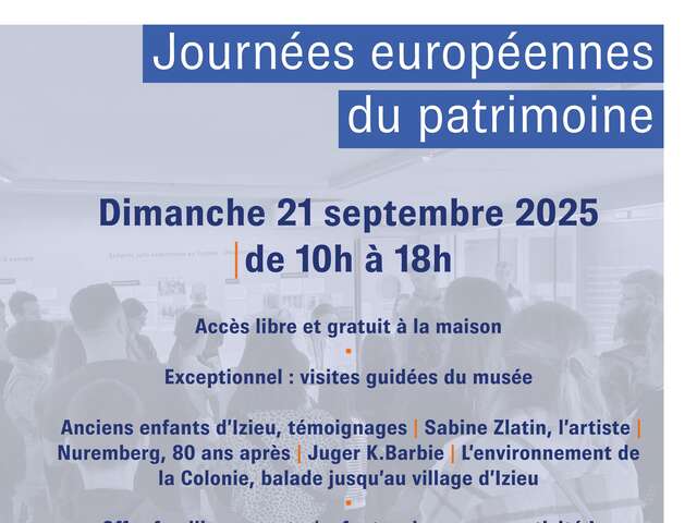 Visites exclusives de la Maison d'Izieu