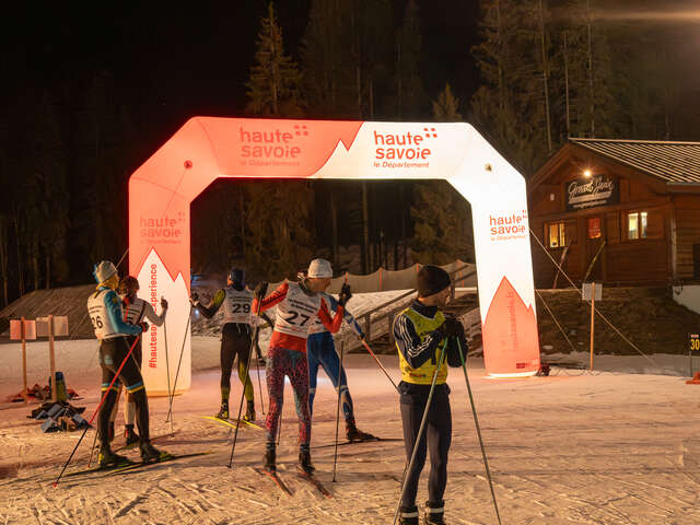 "Ronde Nocturne de la Haute-Savoie" au Domaine Nordique 4 Saisons