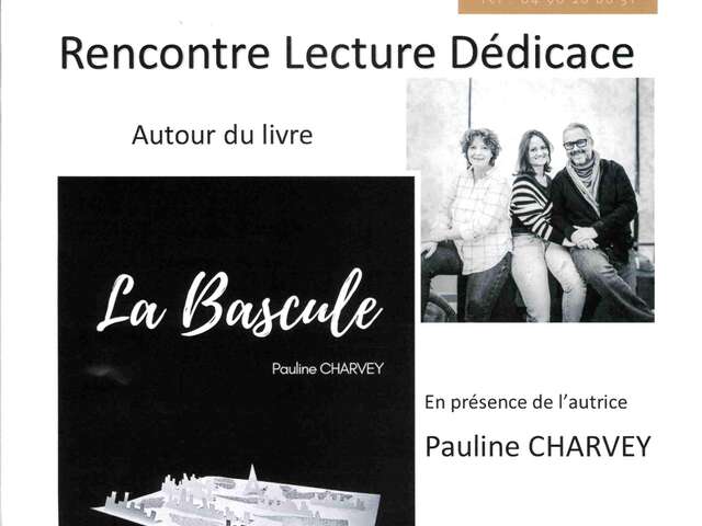 Rencontre Lecture Dédicace avec Pauline Charvey à la Librairie Montfort