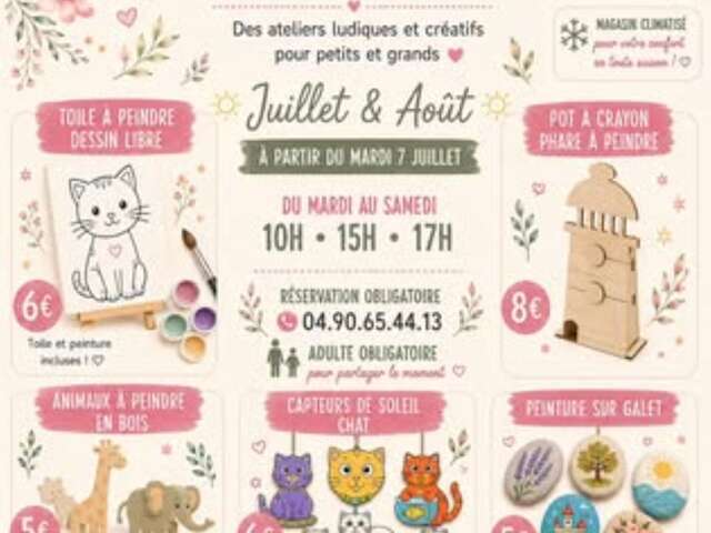 Creatieve workshops - l'Atelier du Jouet
