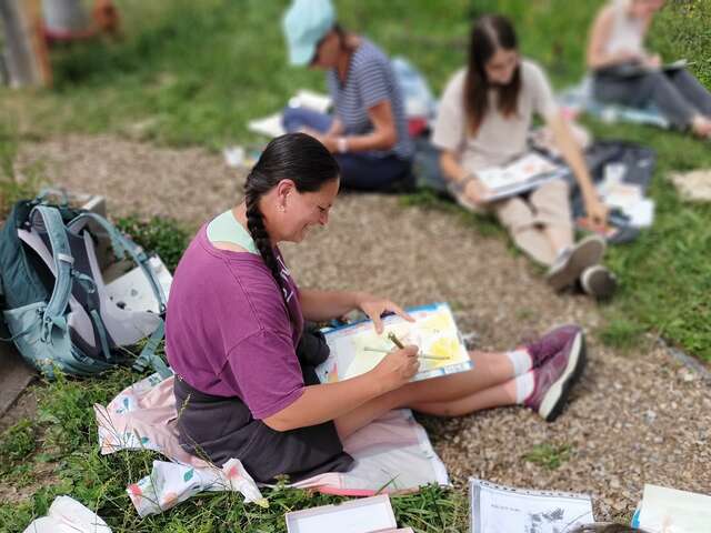 Pleine nature : stage calligraphie et peinture