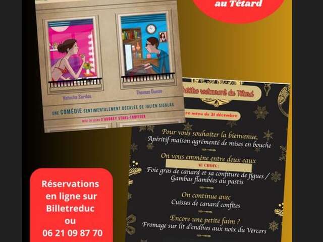 Soirée réveillon : Aime-moi si tu peux et repas de fête